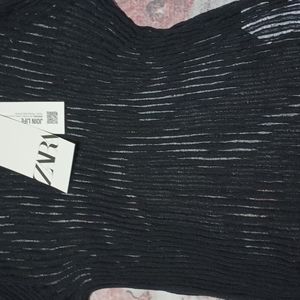 Long sleeve mesh top